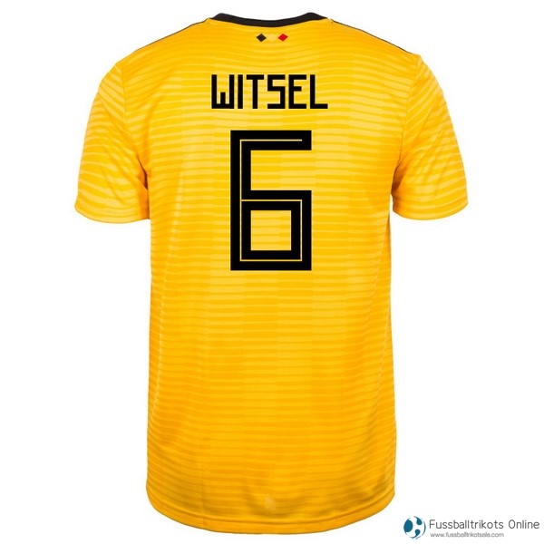 Belgica Trikot Auswarts Witsel 2018 Gelb Fussballtrikots Günstig